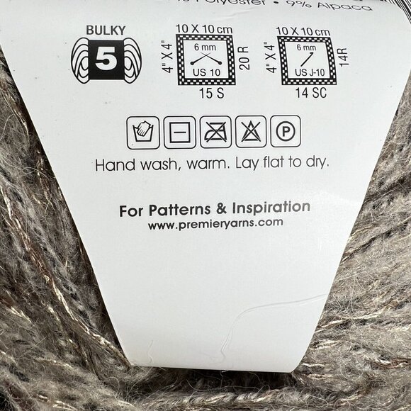 Premier Allure Alpaca Blend Luxury Yarn Dove Lot of 3 Turkey Original Package - Picture 8 of 9